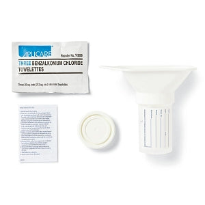 Medline Deluxe Mid-Stream Collection Sets - Deluxe Midstream Collection Kit, Funnel, 3 oz. Premium Cup - DYND30212