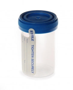 Medline Pneumatic Tube Specimen Container with Blue Lid - Pneumatic Tube Specimen Container with Blue Lid, Sterile, 3 oz. - DYND30342