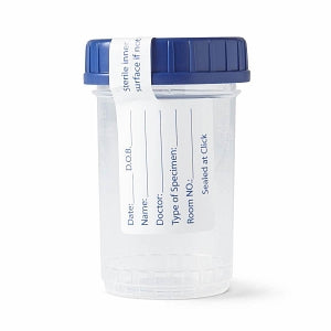 Medline Click N Close Pneumatic Tube Specimen Container - Click N Close Pneumatic Tube Specimen Container with Tamper-Evident Seal, Sterile Fluid Pathway, 4 oz. - DYND30385