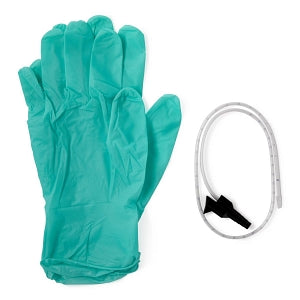 Medline Open Suction Rigid Trays with Catheter and Gloves - Suction Catheter Tray with Pair of Gloves, 10 Fr - DYND40980LG