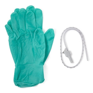 Medline Open Suction Rigid Trays with Catheter and Gloves - Suction Catheter Tray with Pair of Gloves, 12 Fr - DYND40981LG