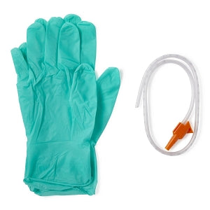 Medline Open Suction Rigid Trays with Catheter and Gloves - Mini Suction Catheter Tray with Pair of Gloves, 16 Fr - DYND40983