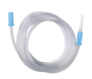 Medline Universal Suction Tubing with Scalloped Connectors - Sterile Universal Suction Tubing with Scalloped Connectors, 3/16" x 10' - DYND50221