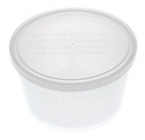 Medline Denture Containers - No-Label Denture Container, Clear - DYND70292