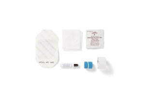 Medline IV Start Kits with Alcohol - 7-Piece IV Start Kit with Alcohol Prep Pad, PVP Ampule and Suresite Window - DYND74088