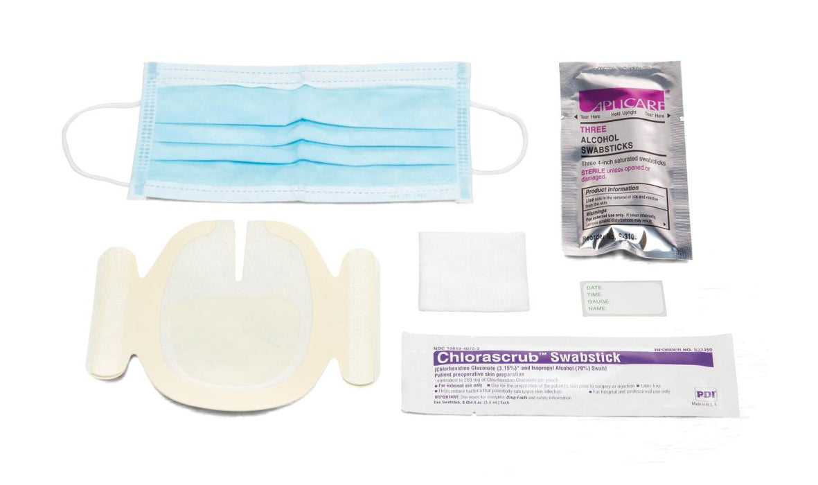 Medline Central Line Dressing Trays with Chlorascrub - DBD-KIT, DRESSING CHANGE, CENTRAL VENOUS C - DYND75233