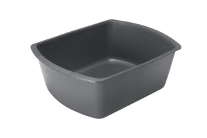 Medline Rectangular Plastic Washbasins - Rectangular Washbasin, 7.5 qt., Graphite - DYND80342