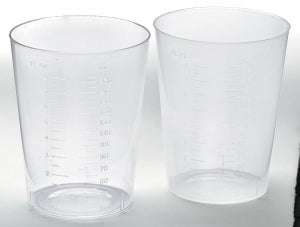 Medline Intake Glasses - Graduated Flexible Plastic Intake Tumbler, Translucent, 9 oz. - DYND80450