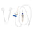 Medline IV Administration Sets - Secondary IV Administration Set with Hanger, 40" W - DYNDTA1540