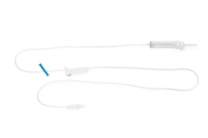 Medline IV Administration Sets - 15 Drop IV Administration Set with Roller Clamp, 60" - DYNDTN1539