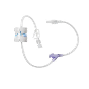 Medline Standard Bore IV Extension Sets - IV Extension Set, 18"L Flow Control, 1 Needle-Free Site - DYNDTN2521