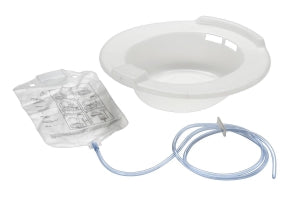 Medline Sitz Baths - Sitz Bath Basin and Clamp with Printed Directions on 2, 000 mL Solution Bag, Pigment Free - DYNEC80102C