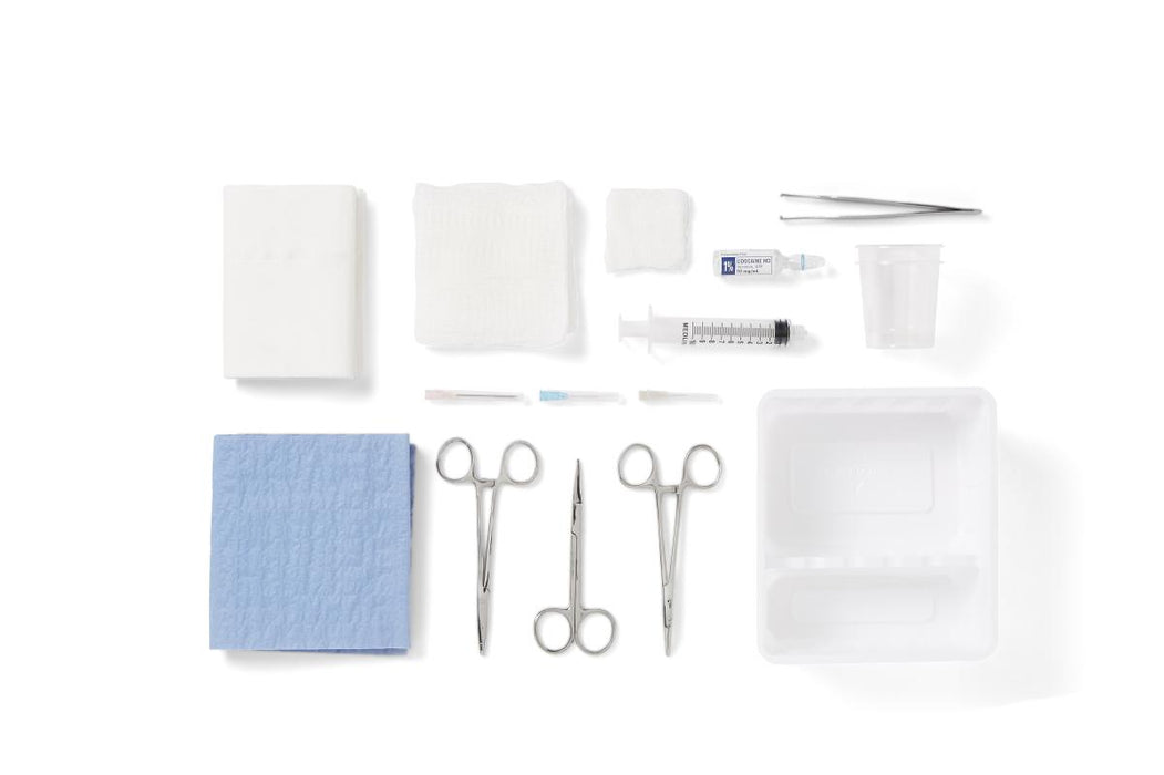 Laceration Trays with Floor-Grade Instruments