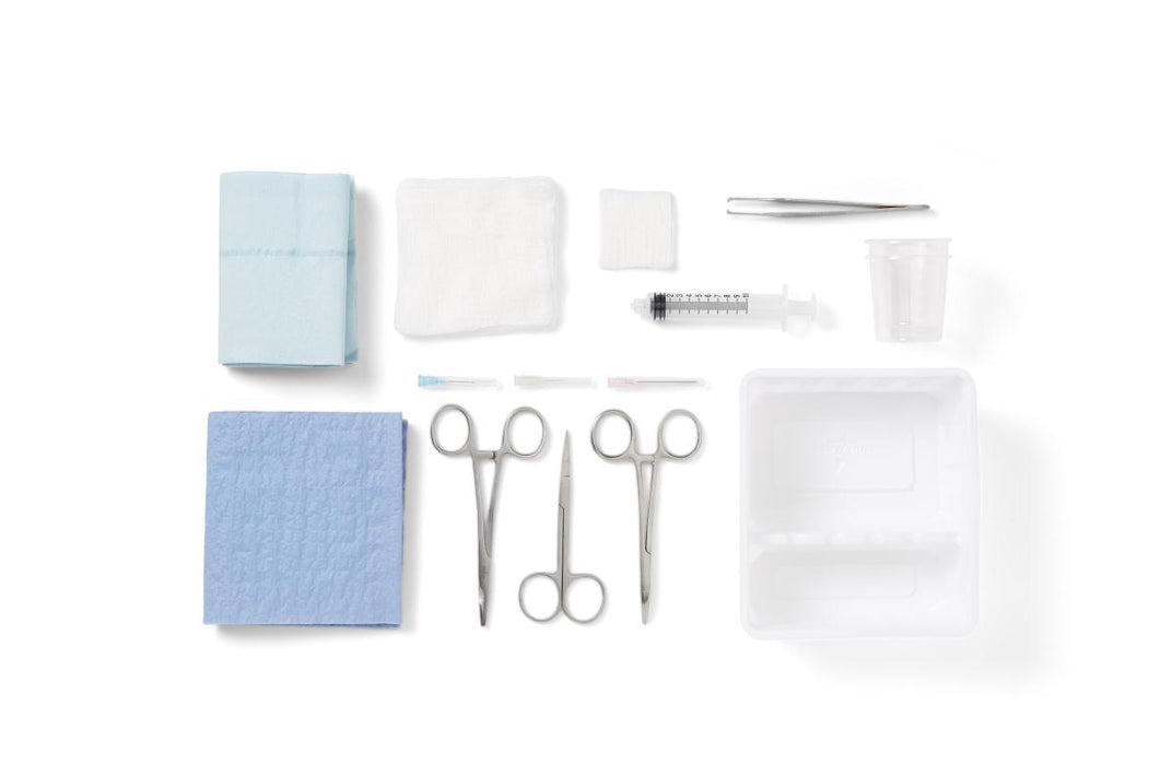 Laceration Trays with Satin Instruments