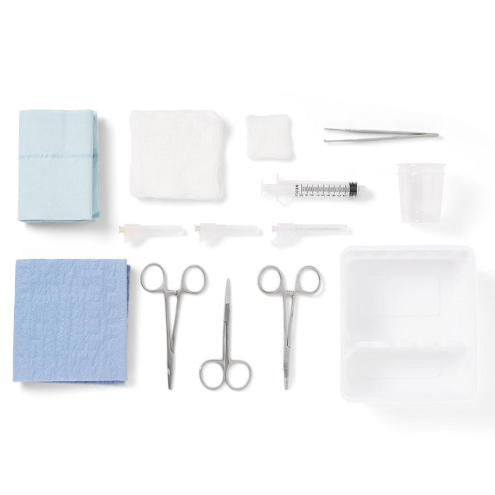 Laceration Trays with Satin Instruments