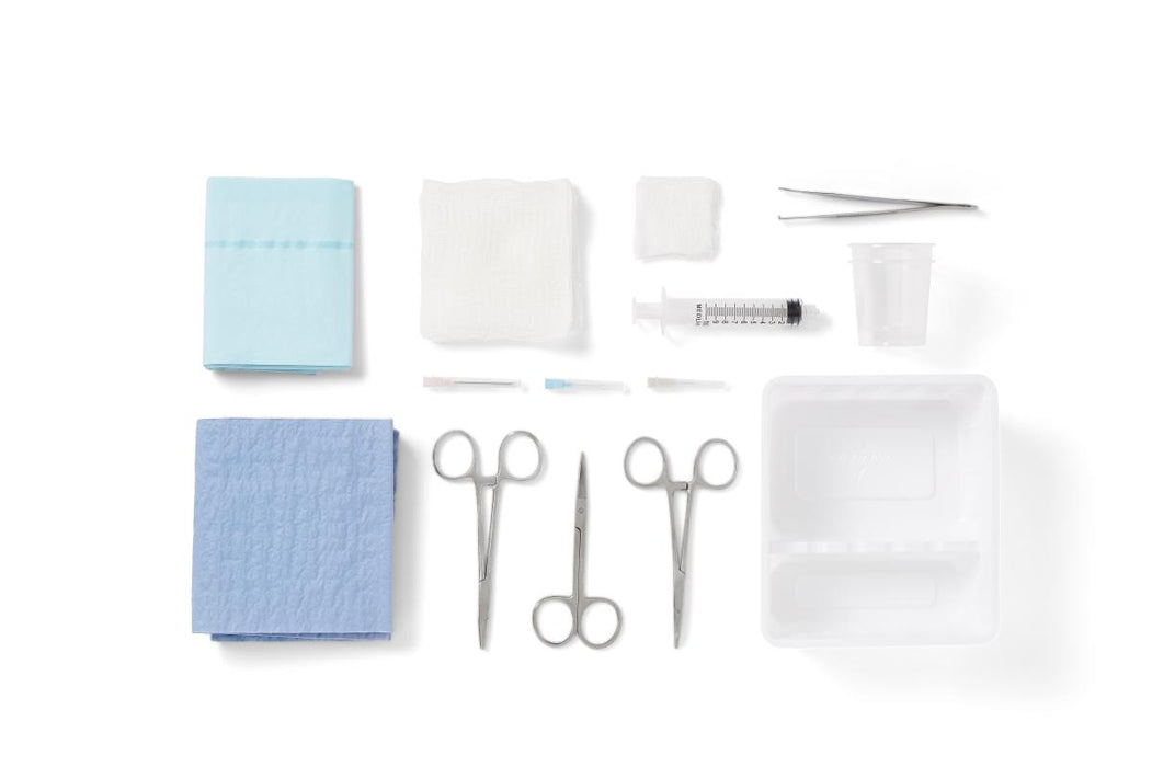 Laceration Trays with Satin Instruments