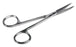 Medline Iris Curved Scissors - Iris Scissors, Nonsterile, Single-Use, Curved, 4.5'', Floor-Grade Satin - MDS10762