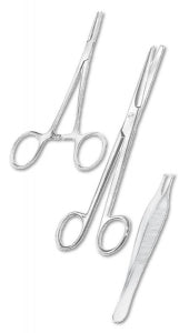 Medline Iris Straight Scissors - Iris Scissors, Single-Use, Straight, Standard, 4.5" - DYNJ04050