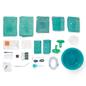 Medline Color-Coded Sterilized Surgical Closure Kits - Standard Closure Pack, Intermediate - DYNJ06369