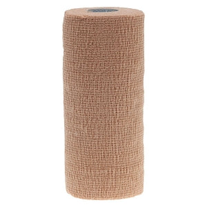 Medline CoFlex LF2 Cohesive Bandages - CoFlex LF2 Quick-Stick Sterile Cohesive Bandages, Tan, 6" x 5 yd. (15.2 cm x 4.6 m) - DYNJ089006