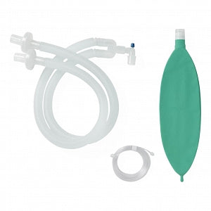 Medline Adult Expandable Anesthesia Circuits - Adult Anesthesia Circuit with 120" Expandable Tubing, 2 BV Filter, 3 L Bag, Gas Sampling Line - DYNJAA10232