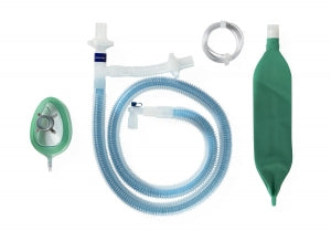 Medline Adult Unilimb Anesthesia Circuits - Adult Anesthesia Circuit with 60" Unilimb Tubing, 2 BV Filter, 3 L Bag, Gas Sampling Line - DYNJAAF6390