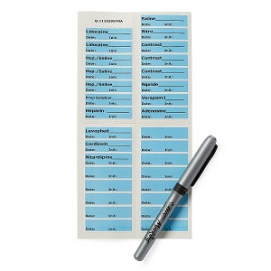 Medline Standard Vascular Access Label Kit - SET PEN 32 LABELS - DYNJCATHLBL2