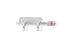 Medline Manifolds with Standard Handle - Right-Hand Orientation 500 PSI Manifold with Standard Handle in OFF Position, Block Profile, 2 Ports - DYNJMAN02