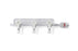 Medline Manifolds with Standard Handle - Right-Hand Orientation 500 PSI Manifold with Standard Handle in OFF Position, Block Profile, 3 Ports - DYNJMAN04