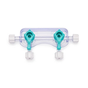 Medline Manifolds with All Female Posts - Universal Orientation 600 PSI Manifold with Curved Profile, Off Handle Position, 2 Ports - DYNJMAN2OFFF