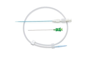 Medline Mini Access Kits with 21G x 2.75" Introducer Needle, 4 Fr - Mini Access Kit Regular Stiffness 10 cm Stainless Steel .018X45CM Guidewire and 21G X 2.75" Needle, 5 Fr - DYNJMAST02