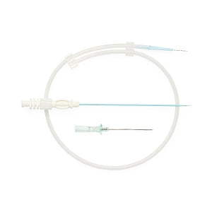 Medline Mini Access Kits with 21G x 1.5" Introducer Needle, 4 Fr - Mini Access Kit Stiff Stiffness 10 cm Nitinol Core / Tungsten 0.018 x 45 cm Guidewire and 21G x 1.5" Echogenic Needle, 5 Fr - DYNJMAST28