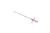 Medline Standard Angiography Introducer Needles, 18G - Pink Hub 18G x 2.75" (7 cm) Introducer, Extra-Thin Wall, with Wings - DYNJNDL18WING