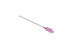 Medline Standard Angiography Introducer Needles, 18G - Pink Hub 18G x 2.75" (7 cm) Introducer Needle, Extra-Thin Wall, No Wings - DYNJNDL18