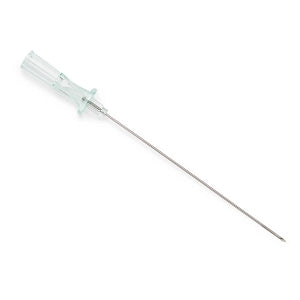 Medline Angiography Introducer Needles, 19G - Angiography 19G x 2" (5 cm) Introducer Needle, Bevel Indicator, Extra-Thin Wall, Green Hub - DYNJNDL195UT