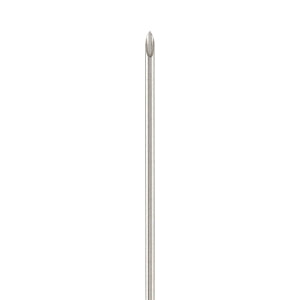 Medline Angiography Introducer Needles, 19G - Angiography 19G x 2.75" (7 cm) Introducer Needle, Bevel Indicator, Special Ultra Thin Wall, Brown Hub - DYNJNDLI197