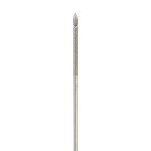 Medline Angiography Introducer Needles, 19G - Echo Angiography 19G x 3.5" (9 cm) Echogenic Introducer Needle, Bevel Indicator, Thin Wall, Clear Hub - DYNJNDLI199E