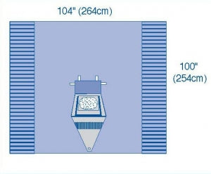 Medline UltraGard Craniotomy Drapes with Pouch - UltraGard Craniotomy Drapes with Pouch - DYNJP10001UG