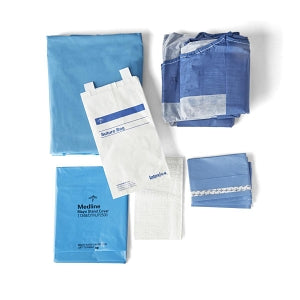 Medline Sterile Basic Surgical Pack VIII, Eclipse - Basic Pack VIII with 2 Polyester Gowns - DYNJP1035