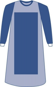 Medline Sterile Poly-Reinforced Prevention Plus Sleeve Eclipse Gown - GOWN, REINF, POLY, ECL, PP SLV, XXXL - DYNJP2212PH