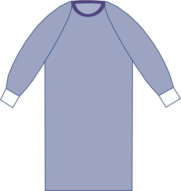 Sterile Non-Reinforced Aurora Surgical Gowns with  Raglan Sleeves