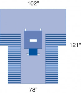 Medline Sterile Transverse Surgical Laparotomy Pack, Eclipse - Transverse Laparotomy Pack , Eclipse - DYNJP3070