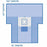 Medline Cesarean Section Surgical Drape with Pouch and Fenestration - Fenestrated C-Section Drape with Pouch, Wire - DYNJP6102