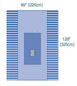 Medline UltraGard Standard Extremity Drapes - UltraGard Standard Extremity Drapes, 89" x 128" (226 x 325 cm) - DYNJP8002UG