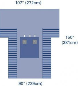 Medline Bilateral OrthoMax Extremity Surgical Drapes - DRAPE, EXTREMITY, BILATERAL, ORTHOMAX - DYNJP8016