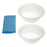 Medline Basic Double Basin Tray - Basic Double-Basin Tray with 2 Basins and Table Cover - DYNJS3027