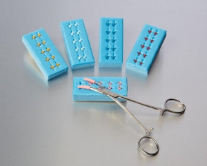 Medline Sterile X-Ray Detectable Suture Boots - Suture Boot, Blue Boots in Blue Foam - DYNJSBB5