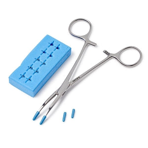 Medline Sterile X-Ray Detectable Suture Boots - Suture Boot, Blue Boots in Blue Foam - DYNJSBB5