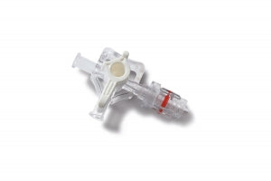 Medline Stopcocks, 3-Way Body Style - 3-Way Stopcock with Handle in ON Position, Rotating Adaptor Male Luer Lock, Female Fitting, 500 PSI - DYNJSC304