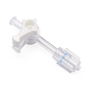 Medline Stopcocks, 3-Way Body Style - 3-Way Stopcock with Handle in OFF Position, Rotating Adaptor Male Luer Lock, Female Fitting, 1, 050 PSI - DYNJSC3HPFL